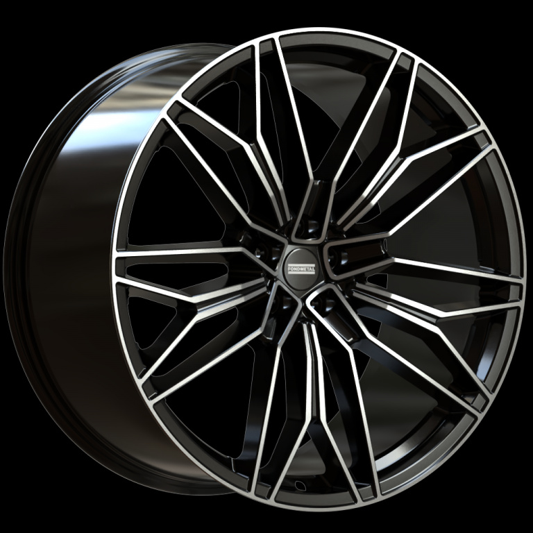 Janta aliaj FONDMETAL STC-23 10x23 5x112 ET18 GLOSSY BLACK MACHINED