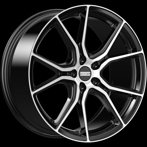 Janta aliaj FONDMETAL STC45 GLOSSY BLACK MACHINED CB70.65 5/114.3 20X10.5 ET45