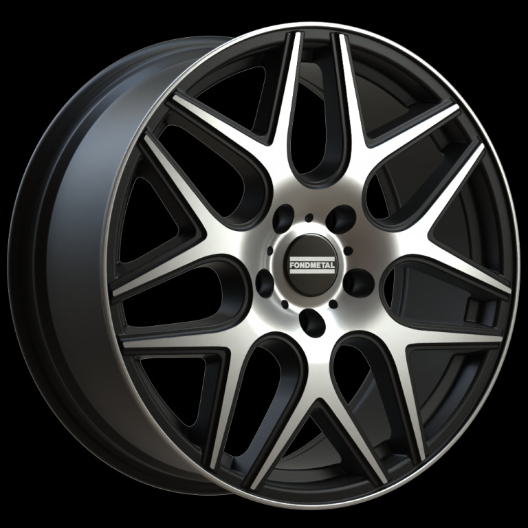 Janta aliaj FONDMETAL STCMS MATT BLACK MACHINED CB72.5 5/120 20X10.5 ET35