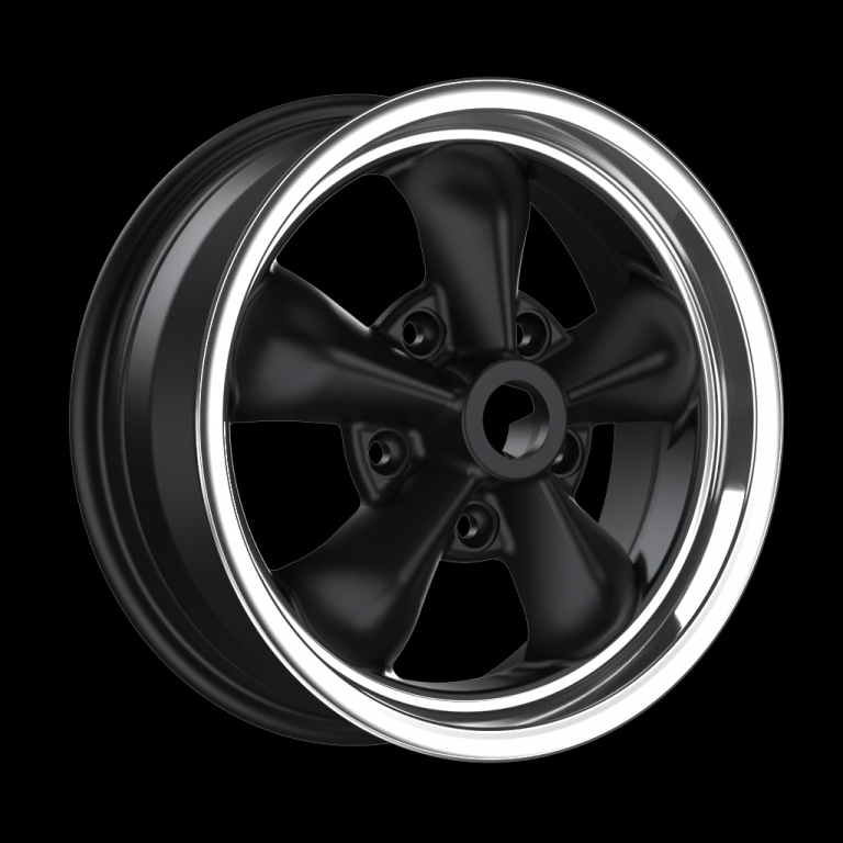 Janta aliaj FONDMETAL TT01 7x15 5x130 ET23 MATT BLACK MACHINED NO CLEARCOAT