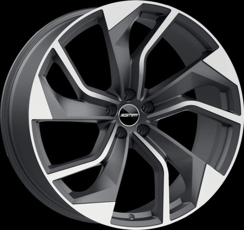 Janta aliaj GMP REBEL Matt Anthracite Polished CB66.5 5/112 23X10 ET18