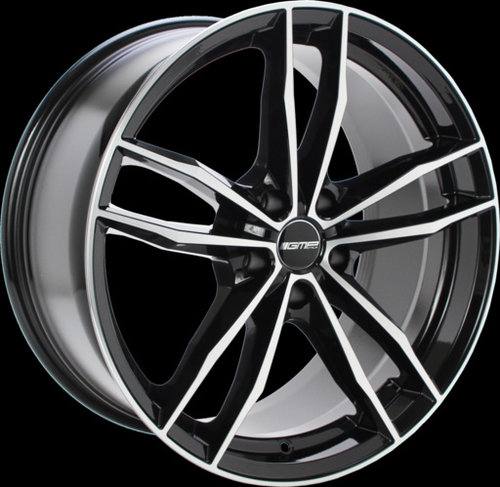 Janta aliaj GMP SWAN BLACK POLISHED CB66.6 5/112 18X8 ET45