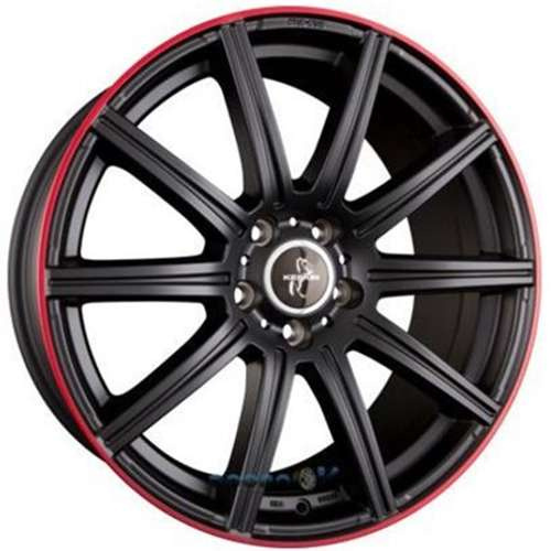 Janta aliaj Keskin Tuning KT16 9.5x19 5x112 ET45 MBLR - Matt Black Lip Red