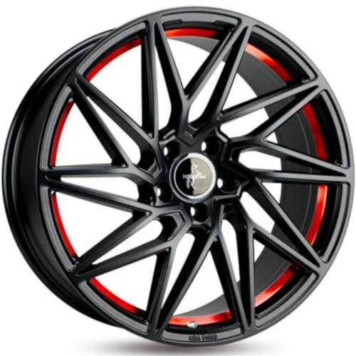 Janta aliaj Keskin Tuning KT20 8.0x18 5x112 ET30 BPRI - Black Painted Red Inside