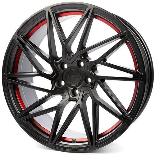 Janta aliaj Keskin Tuning KT20 8.5x19 5x114.3 ET40 MBRI - MATT BLACK RED INSIDE