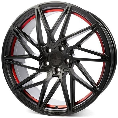 Janta aliaj Keskin Tuning KT20 MBRI - MATT BLACK RED INSIDE CB72.6 5/112 19X8.5 ET45