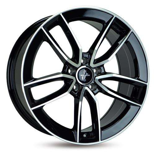 Janta aliaj Keskin Tuning KT21 BFP - Black Front Polish CB72.6 5/108 17X7.5 ET45