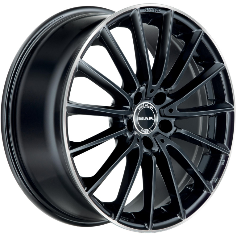Janta aliaj MAK KOMET 7.5x17 5X112 ET48 GLOSS BLACK MIRROR RING