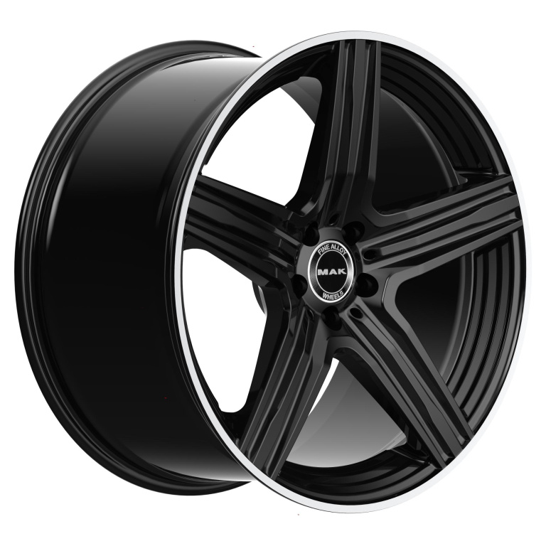 Janta aliaj MAK LEWIS-D GLOSS BLACK MIRROR RING CB66.6 5/112 20X9.5 ET22