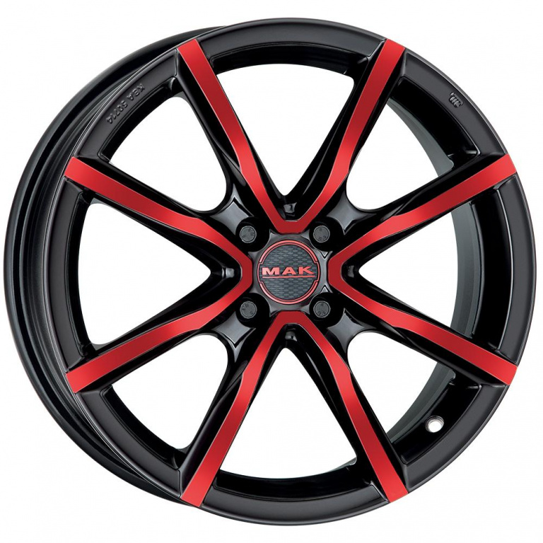 Janta aliaj MAK MILANO4 4.5x15 4X100 ET35 BLACK AND RED