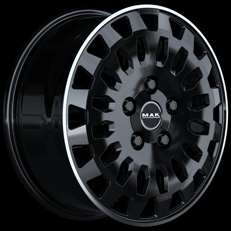 Janta aliaj MAK OVERLAND 6.5x16 5X112 ET50 GLOSS BLACK MIRROR RING