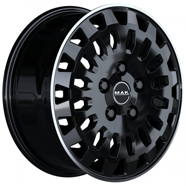 Janta aliaj MAK OVERLAND 6.5x16 6X120 ET51 GLOSS BLACK MIRROR RING