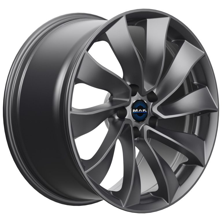 Janta aliaj MAK SOLAR 9.5x20 5X114.3 ET45 GLOSS GUN METALLIC