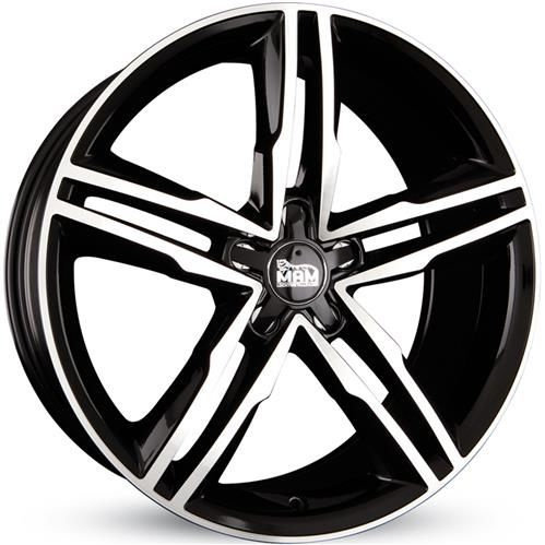 Janta aliaj MAM Leichtmetallräder A1 8.0x18 5x112 ET30 BFP - Black Front Polish