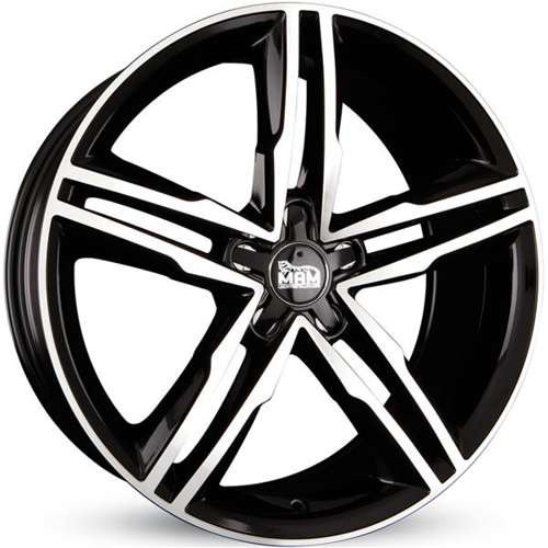 Janta aliaj MAM Leichtmetallräder A1 BFP - Black Front Polished CB66.5 5/112 18X8.0 ET44