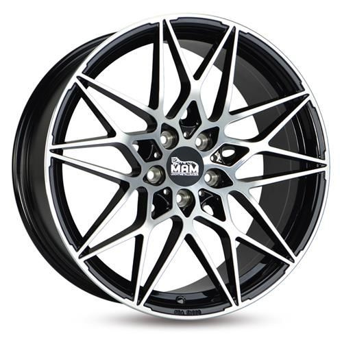 Janta aliaj MAM Leichtmetallräder B2 8.0x18 5x120 ET35 BFP - Black Front Polish