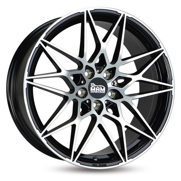 Janta aliaj MAM Leichtmetallräder B2 8.0x18 5x120 ET35 BFP - Black Front Polish