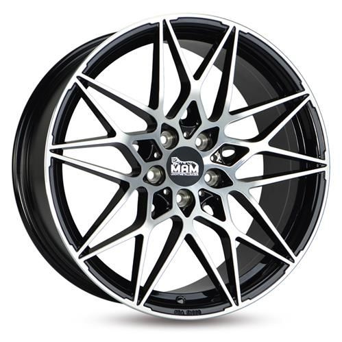 Janta aliaj MAM Leichtmetallräder B2 8.5x19 5x120 ET35 BFP - Black Front Polish