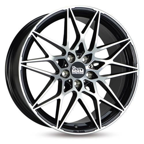 Janta aliaj MAM Leichtmetallräder B2 BFP - Black Front Polish CB72.6 5/112 20X8.5 ET45