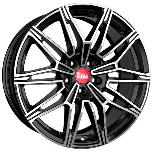Janta aliaj MAM Leichtmetallräder B3N BFP - Black Front Polished CB66.5 5/112 19X8.5 ET45