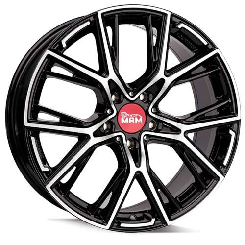 Janta aliaj MAM Leichtmetallräder B4 8.5x19 5x120 ET50 BFP - Black Front Polish