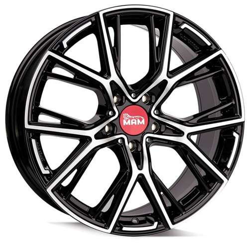 Janta aliaj MAM Leichtmetallräder B4 8.5x19 5x120 ET50 BFP - Black Front Polish