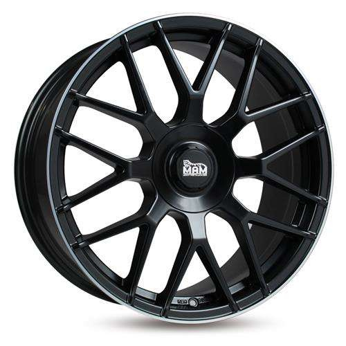 Janta aliaj MAM Leichtmetallräder GT1 7.5x17 5x100 5x112 ET45 MBLP - Matt Black Lip Polish