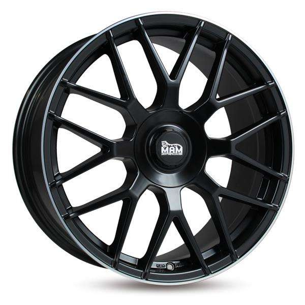 Janta aliaj MAM Leichtmetallräder GT1 7.5x17 5x108 5x114.3 ET45 MBLP - Matt Black Lip Polish