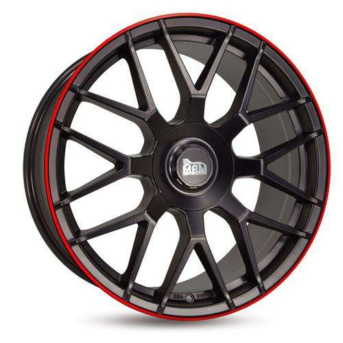 Janta aliaj MAM Leichtmetallräder GT1 8.5x19 5x100 ET30 MBLR - Matt Black Lip Red