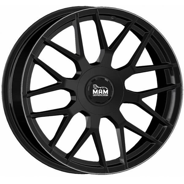 Janta aliaj MAM Leichtmetallräder GT1 8.5x19 5x100 5x112 ET45 MBLP - Matt Black Lip Polish