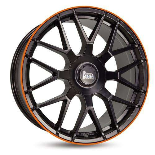 Janta aliaj MAM Leichtmetallräder GT1 9.5x19 5x112 ET30 MBLO - Matt black lip orange