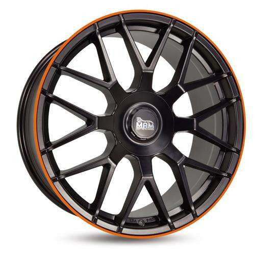 Janta aliaj MAM Leichtmetallräder GT1 9.5x19 5x112 ET30 MBLO - Matt black lip orange