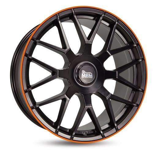 Janta aliaj MAM Leichtmetallräder GT1 9.5x19 5x112 ET30 MBLO - Matt black lip orange
