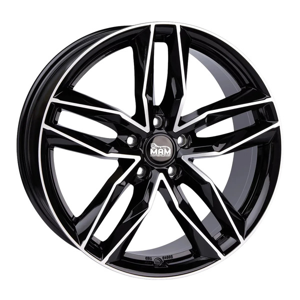 Janta aliaj MAM Leichtmetallräder RS3 8.0x18 5x112 ET45 BFP - Black Front Polish