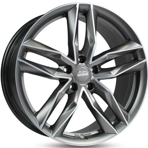 Janta aliaj MAM Leichtmetallräder RS3 8.0x18 5x112 ET45 MPFP - Matt palladium front polish