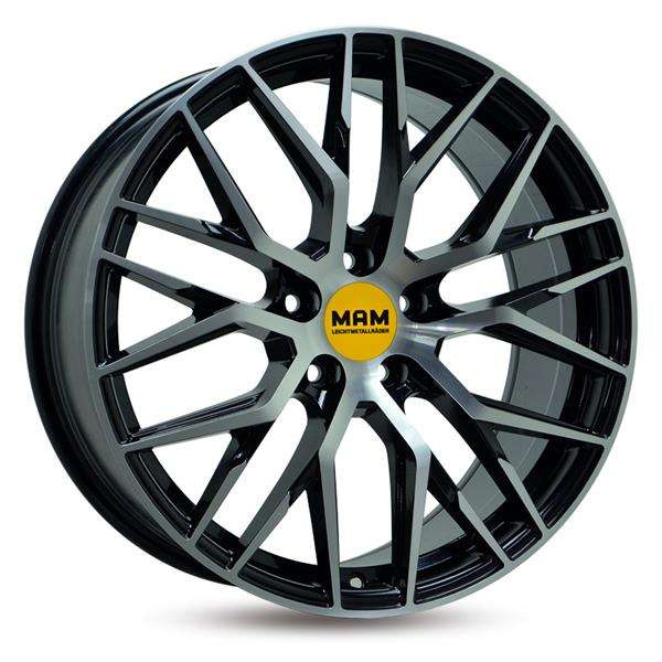 Janta aliaj MAM Leichtmetallräder RS4 7.5x17 5x112 ET35 BFP - Black Front Polish