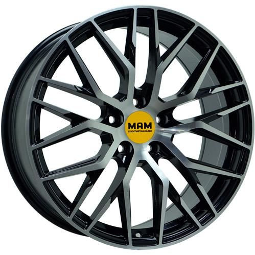 Janta aliaj MAM Leichtmetallräder RS4 BFP - Black Front Polish CB72.6 5/112 18X8.0 ET30