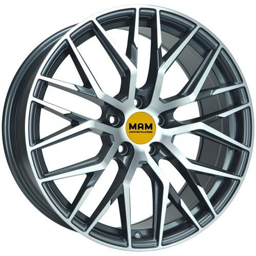 Janta aliaj MAM Leichtmetallräder RS4 PFP - Palladium front polish CB72.6 5/112 19X8.5 ET30