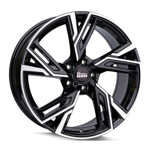 Janta aliaj MAM Leichtmetallräder RS5 6.5x16 4x108 ET37 BFP - Black Front Polished