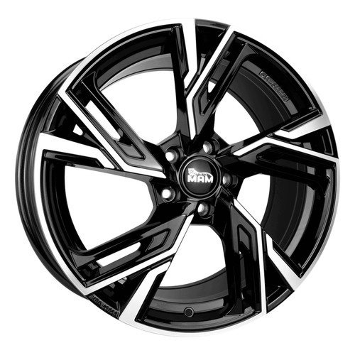 Janta aliaj MAM Leichtmetallräder RS5 7.5x17 5x108 ET55 BFP - Black Front Polish