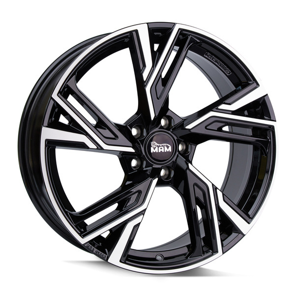 Janta aliaj MAM Leichtmetallräder RS5 8.0x18 5x114.3 ET45 BFP - Black Front Polished