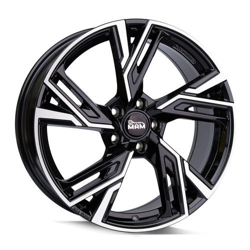 Janta aliaj MAM Leichtmetallräder RS5 8.5x19 5x112 ET45 BFP - Black Front Polished