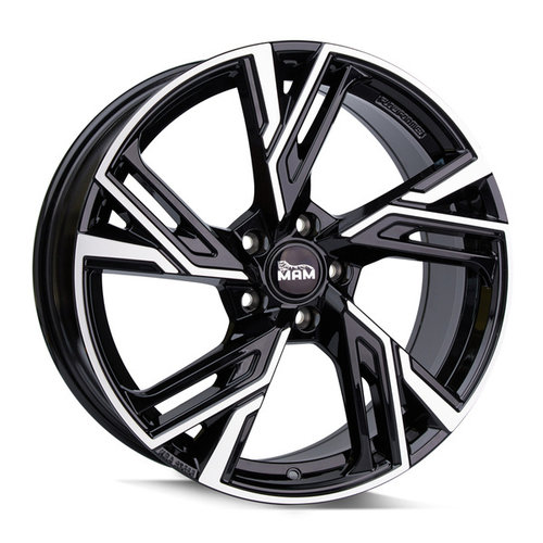 Janta aliaj MAM Leichtmetallräder RS5 BFP - Black Front Polished CB72.6 5/114.3 18X8.0 ET30