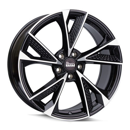 Janta aliaj MAM Leichtmetallräder RS6 BFP - Black Front Polished CB72.6 5/112 19X8.5 ET45