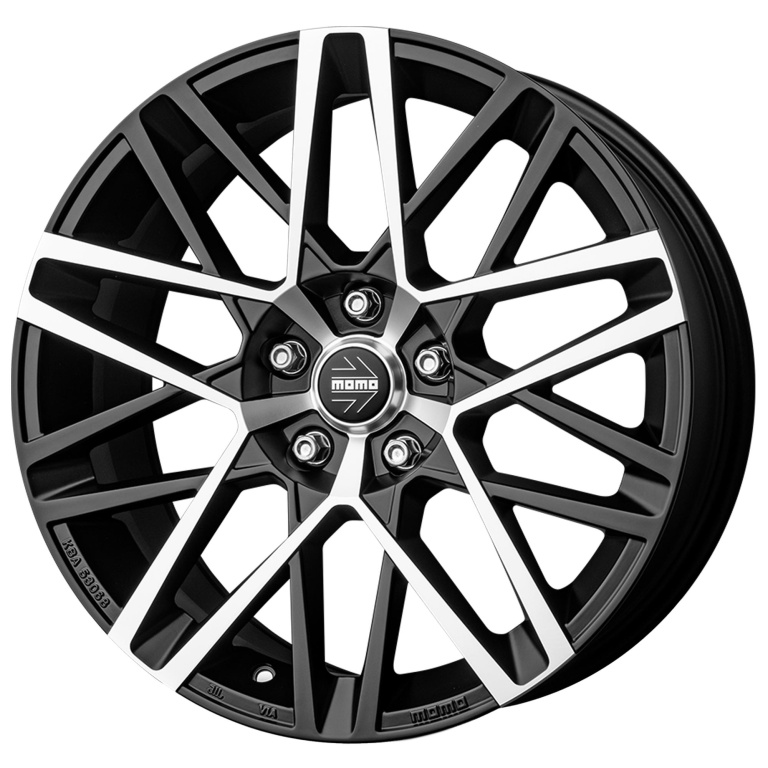 Janta aliaj MOMO AVENGER Matt Black Polished CB72.3 5/108 18X8 ET40