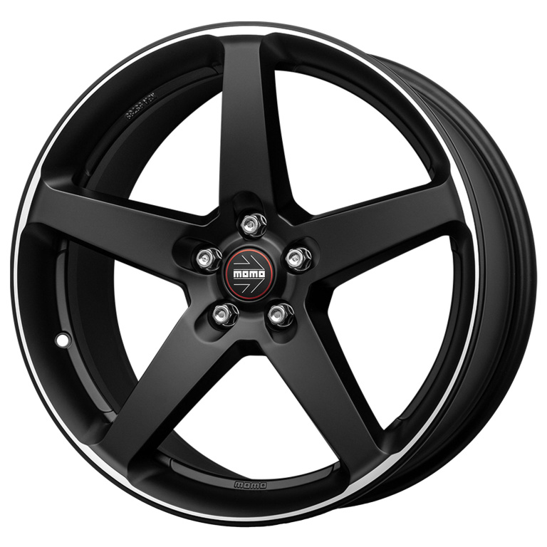 Janta aliaj MOMO Five 8x18 5X100 ET42 Matt Black Polished