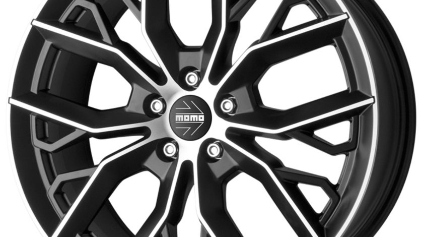 Janta aliaj MOMO MASSIMO Matt Black Polished CB72.6 5/120 18X8 ET30