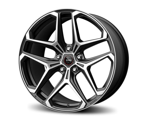 Janta aliaj MOMO RF-04 Matt Black Polished CB66.6 5/112 20X9 ET40