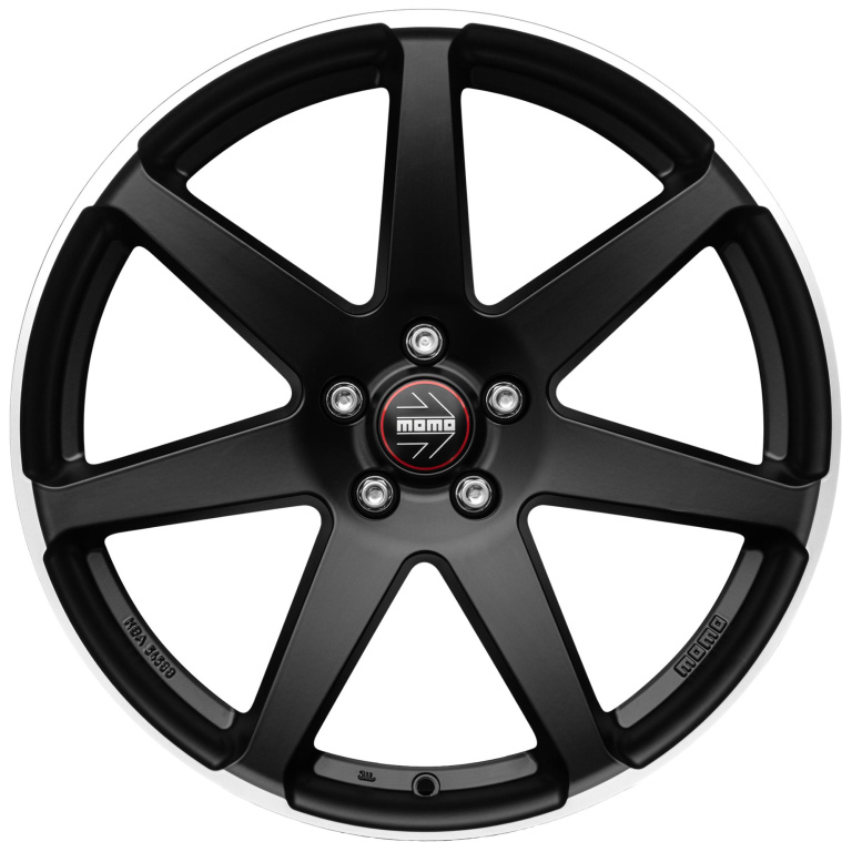 Janta aliaj MOMO Seven Matt Black Polished CB72.3 5/112 19X8.5 ET42