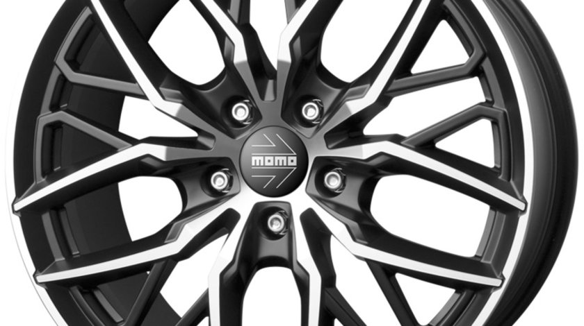 Janta aliaj MOMO SPIDER Matt Black Polished CB65.1 5/110 19X9.5 ET42